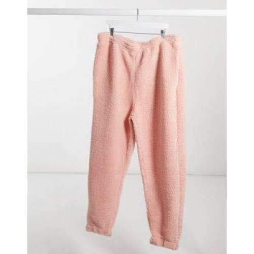 年末のプロモーション大特価 ズボン パンツ Teddy Oversized Coord Design Asos Pink パンツ ズボン メンズファッション ピンク ジョガーパンツ Borg In Joggers Www Dgb Gov Bf