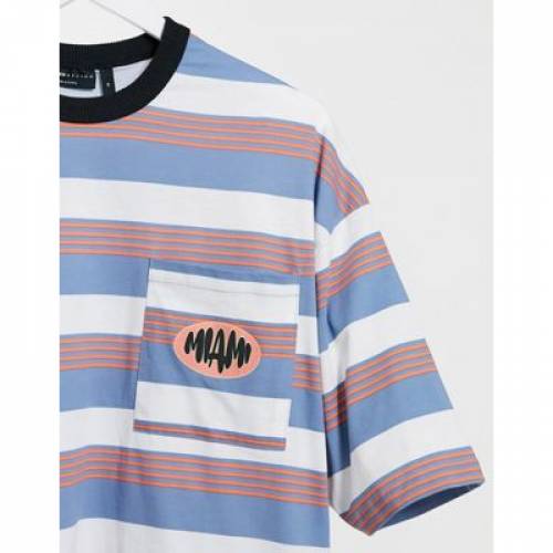 入園入学祝い Tシャツ カットソー Stripe カットソー トップス メンズファッション Tシャツ ストライプ Asos Print Pocket Chest Horizontal With Tshirt Oversized Design Www Granfondolafortuna Com