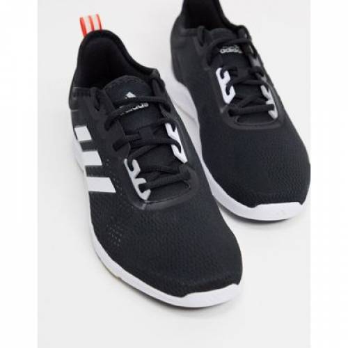 アディダス プレー Adidas Performance アディダス パフォーマンス スニーカー スニーカー 黒ん坊 ブラック 白 白人種 Adidas Performance Running Aswetrain Trainers In Black And White ファッション銘柄 略式 ファッション スニーカー Collabforge Com