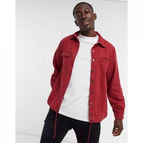 セール その他 赤 レッド Washed In Overshirt Poker N Liquor Red トップス メンズファッション Dgb Gov Bf