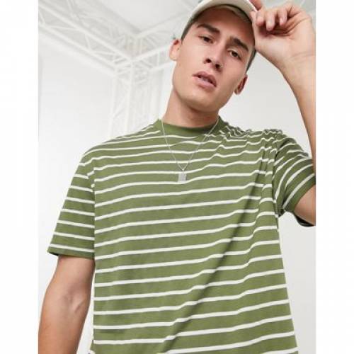 限定品 Tシャツ カットソー Design Asos Stripe カットソー トップス メンズファッション Tシャツ ストライプ Relaxed Cotton Organic In Tshirt Dgb Gov Bf