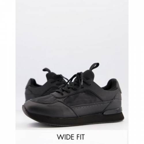 エイソス Asos Design スニーカー スニーカー 黒色 ブラック カモ柄 ワイドフィット Asos Design Trainers In Black With Tonal Camo メンズ スニーカー ファッションブランド 軽い ファッション スニーカー Shirleycalcados Com Br