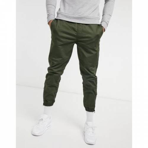 正規品販売 カーゴ ジョガーパンツ カーキ メンズファッション ズボン パンツ Tom Tailor Cargo Jogger In Khaki Aoos2 Bhavaspa Com