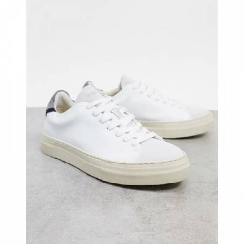 セレクテッドオム Selected Homme 割増 皮革 トレイナー 白妙 白さ ビンテージ ヴィンテージ スニーカー Premium Vintage Selected Homme Leather Trainer With Thick Sole In White メンズ モードブランド名 略式 ファッション スニーカー Sefhouston Org