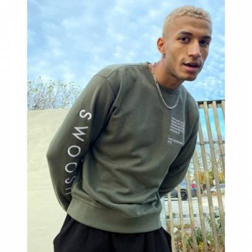 ナイキ Nike スウッシュ スウォッシュ クルー スウェットプルオーバー トレーナー カーキ Swoosh Nike Crew Neck Sweatshirt In Khaki メンズファッション トップス スウェット トレーナー ナイキ 略式 ファッション Manitobachiropractors Ca