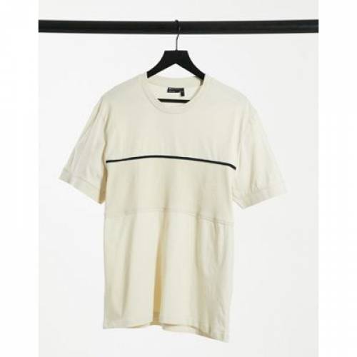 12月スーパーsale 15 Off Tシャツ カットソー ホワイト 白色 ワッフル Tシャツ メンズファッション White In Piping And Panel Waffle Contrast With Tshirt Deign Asos カットソー トップス Www Dgb Gov Bf