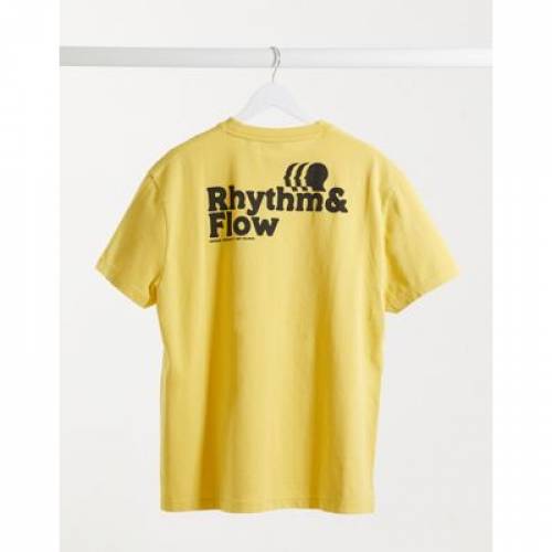 でおすすめアイテム Tシャツ カットソー イエロー 黄色 Tシャツ メンズファッション Washed In Print Back Chest With Tshirt Relaxed Design Asos Yellow カットソー トップス Asociacionfileteadores Com