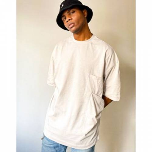 Ginger掲載商品 Tシャツ カットソー カットソー トップス メンズファッション ベージュ Tシャツ サプライ Beige In Detail Pocket With Tshirt Oversized Unrvlld Asos Supply Www Dgb Gov Bf