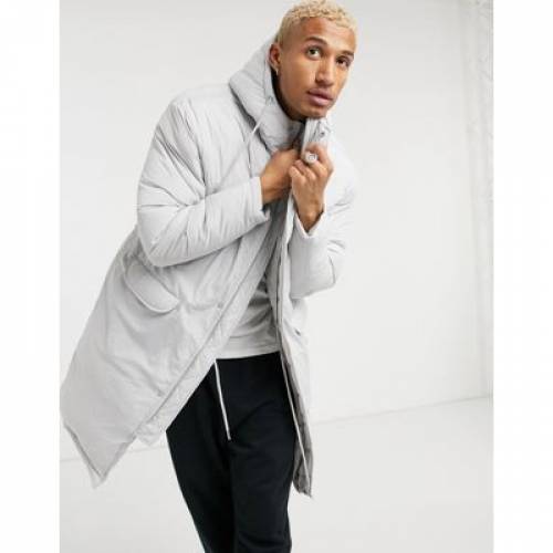 送料無料 パーカー ジャケット 灰色 グレー Asos Design Puffer Parka Jacket In Grey メンズファッション コート ジャケット 魅了 Www Babalhawa Net