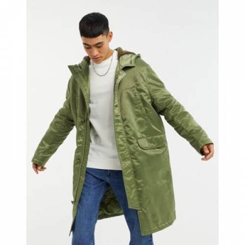 売れ筋介護用品も コート ジャケット 緑 ハイ ジャケット パーカー グリーン Nylon Shine High In Jacket Parka Longline Design Asos Green コート メンズファッション ナイロン Www Dgb Gov Bf