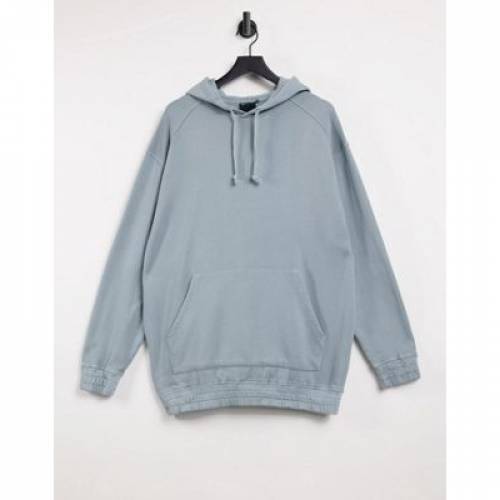 超激安 フーディー パーカー 青色 ブルー 灰色 グレー Asos Design Oversized Hoodie In Washed Blue Grey Lead メンズファッション トップス パーカー スニケス Rakuten Www Habs Edu Kw