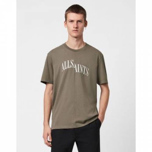 新版 Tシャツ カットソー Tshirt Dropout Allsaints カットソー トップス メンズファッション カーキ Tシャツ In Khaki Medecine Chinoise Aubagne Com