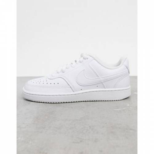 ナイキ Nike カウント 白色 紅毛 スニーカー Nike Court Vision Low In Triple White ナイキ カジュアル 流行り物 スニーカー Manitobachiropractors Ca