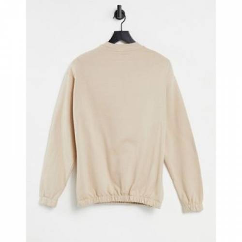 開梱 設置 無料 スウェットシャツ トレーナー ベージュ Asos Design Oversized Sweatshirt In Beige Mushroom メンズファッション トップス スウェット トレーナー スニケス 正規品質保証 Porsche Com Mk