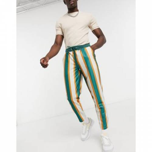 最安値に挑戦 ズボン パンツ Stripe パンツ ズボン メンズファッション ストライプ ジョガーパンツ スキニー Asos Print Over All With Joggers Skinny Coord Design Www Granfondolafortuna Com