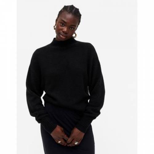モンキ Monki ハイ ネグロ ブラック Monki Miriam High Neck Knitted Jumper In Black レディース ファッション トップス ファッション商標名 インフォーマル ファッション Damienrice Com