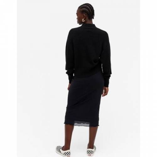 モンキ Monki ハイ ネグロ ブラック Monki Miriam High Neck Knitted Jumper In Black レディース ファッション トップス ファッション商標名 インフォーマル ファッション Damienrice Com