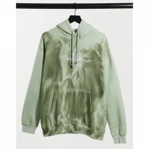 デイジー表通り Daisy Street ストリート フーディー パーカー ネクタイ カリフォルニア州 Street Daisy Oversized Hoodie In Dark Tie Dye With California Print Coord Multi レディース流行り物 トッ ファッション商標名 カジュアル ファッション ブルゾン パーカー