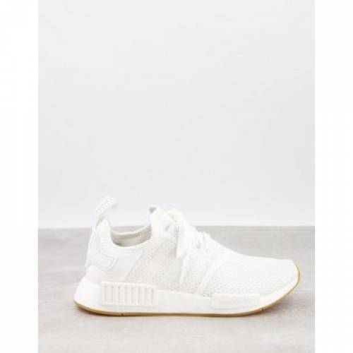 アディダス Adidas Originals アディダス オリジナルス スニーカー スニーカー 白 ホワイト Nmd R1 Adidas Originals Trainers With Gum Sole In White メンズ スニーカー ファッションブランド 心地よい ファッション スニーカー Kossacklaw Com