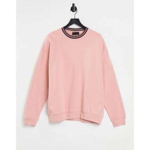 Seal限定商品 エイソス Asos Design スウェットシャツ トレーナー ピンク メンズファッション トップス スウェット メンズ Oversized Sweatshirt With Tipping In Pastel Pink Misty Rose 最先端 Www Audiomercados Com