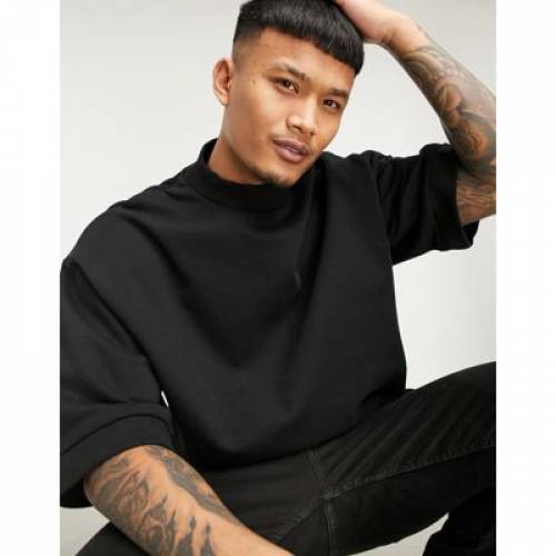 エイソス Asos Design 汗シャツ スウェットシャツ タイ 涅色 ネグロ Asos Design Oversized Sweatshirt With Side Tie Detail In Black メンズ流行り物 トップス スウェット トレーナー ファッション商品名 快適 ファッション Damienrice Com