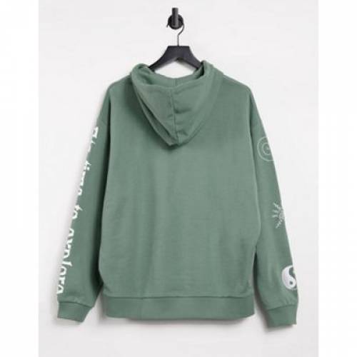 エイソス Asos Design フーディー パーカー 緑色 新緑の色 Green Asos Design Oversized Hoodie With Multi Placement Mystic Prints Agave メンズモード トップス パーカー ファッションブランド名 簡略 ファッション ジャンバー パーカー 冠たる Damienrice Com