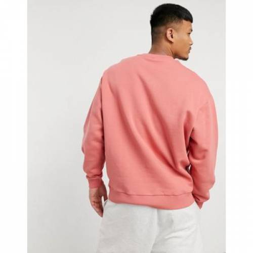 エイソス Asos Actual 汗ジャージ トレーナー 薄紅 ばら色 Pink Rose Asos Actual Oversized Sweatshirt In Faded メンズ流行り物 トップス スウェット トレーナー ファッション商品名 略式 ファッション Damienrice Com