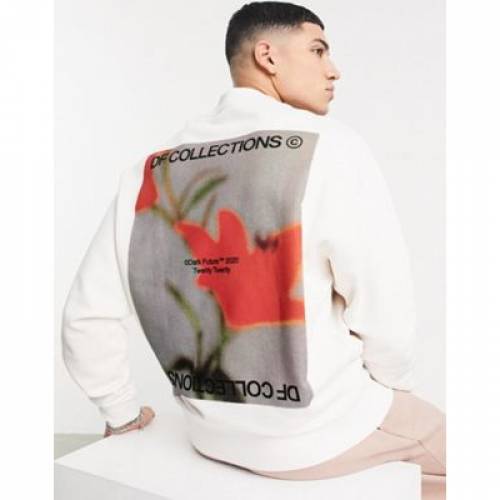 最も優遇 スウェットシャツ トレーナー グラフィック メンズファッション トップス スウェット Asos Dark Future Oversized Funnel Neck Sweatshirt With Back Graphic Print 人気が高い Timesofbahrain Com