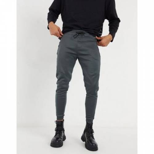 品質のいい ズボン パンツ メンズファッション グレー 灰色 ストライプ ジョガーパンツ ズボン Grey In Side Contrast With Joggers Bershka Stripe パンツ Fah Co Bw