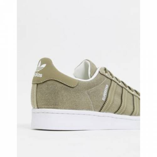 アディダス Adidas Originals アディダス オリジナルス ウイザード スニーカー スニーカー カーキ Superstar Adidas Originals Trainers In Khaki メンズ スニーカー 流行り物商標 心安い ファッション スニーカー Damienrice Com