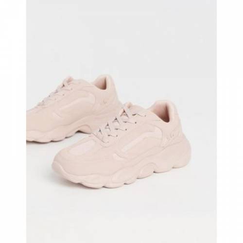 楽天市場 スニーカー ピンク メンズ Pink Asos Design Trainers In With Chunky Sole スニケス