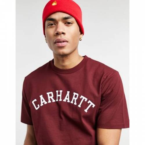 国内即発送 Tシャツ カットソー Tシャツ In Tshirt University Wip Carhartt Red カットソー トップス メンズファッション レッド 赤 Dgb Gov Bf