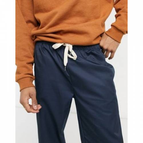 リクレイムドヴィンテージ Reclaimed Vintage ビンテージ ヴィンテージ 紺色 ダーク ブルー Vintage Reclaimed Cropped Relaxed Trouser In Navy メンズファッション ズボン 下穿き ファッションブランド名 非公式 ファッション パンツ Damienrice Com