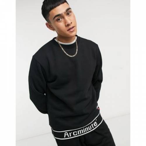 The Arcminute スウェットtシャツ トレイナー 涅色 黒 The Arcminute Sweatshirt With Back Print In Black メンズモード トップス スウェット トレーナー ファッションブランド名 快適 ファッション Dachsteinzauber Com