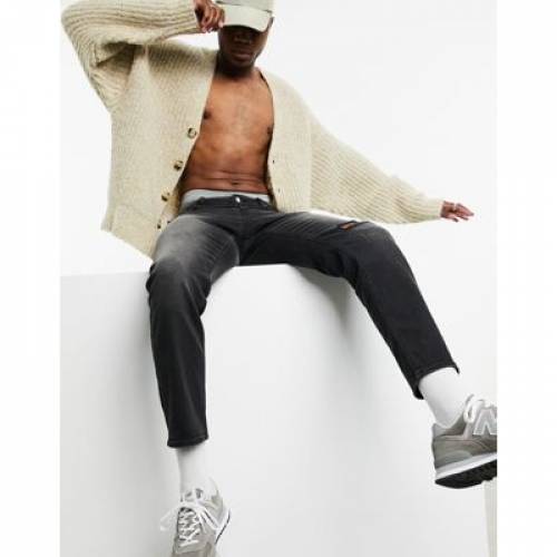 エイソス Asos Design デニム 墨ぞめ 黒人 Responsible Edit Asos Design Tapered Jeans In Washed Black With Rips メンズ流行り物 ズボン ズボン下 ファッションブランド 快適 ファッション パンツ Successsoftware Global