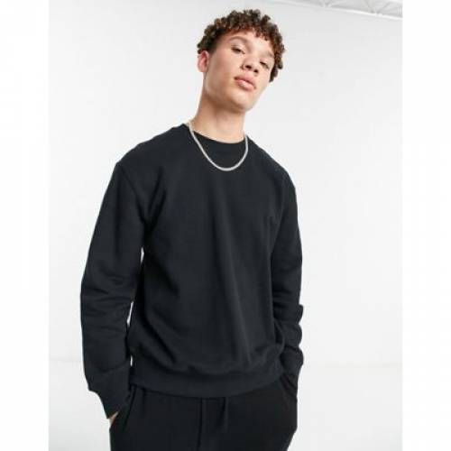 頂マン Topman 乗組 汗 黒 黒 スウェットトレーナー Sweat Topman In Black メンズファッション トップス スウェット トレーナー ファッションブランド カジュアル ファッション Damienrice Com