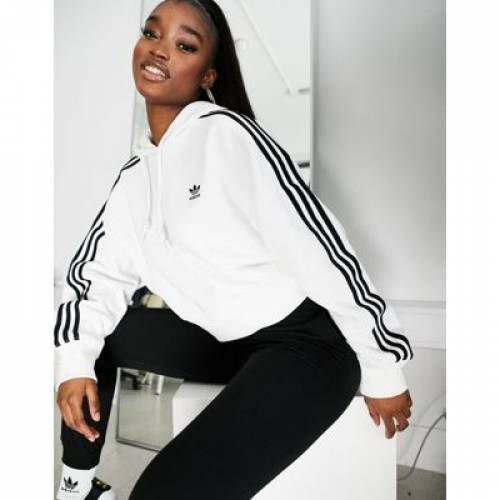 大好き パーカー ホワイト 白色 パーカー フーディー オリジナルス アディダス Originals Adidas アディダス パーカー トップス レディースファッション White In Hoodie Cropped Adicolor Originals Adidas Www Wbnt Com