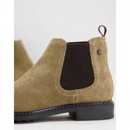 わけあり並の激安価格 ベース ロンドン Base London メンズ ブーツ チェルシーブーツ シューズ 靴 Seymour Chelsea Boots In Taupe Suede ベージュ 人気商品再入荷 Theblindtigerslidell Com