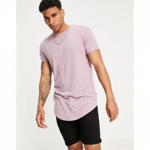 トップマン Topman スキニー Tシャツ メンズ Topman Skinny Longline Tshirt In Lilac Lojascarrossel Com Br