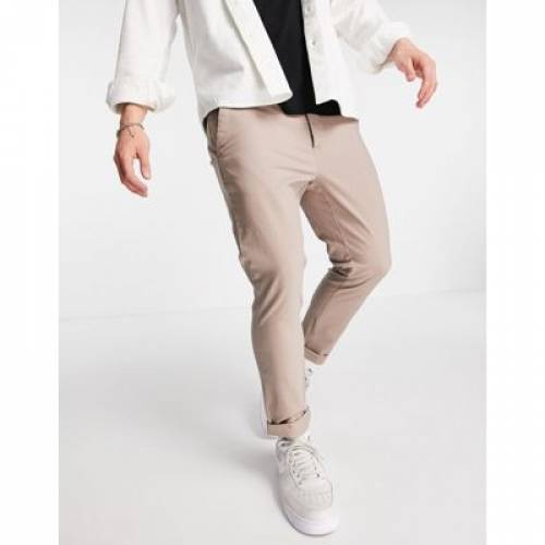 エイソス Asos Design スキニー ベージュ メンズ Asos Design Super Skinny Cropped Chinos In Beige Etherea Sgcc Bm