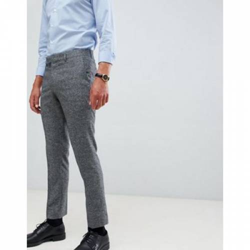 ファラー Farah Smart スキニー 鼠色 グレイ テクスチャー Farah Smart Thornville Skinny Cropped Trousers In Grey Texture メンズファッション ズボン パンツ ファッションブランド名 心安い ファッション パンツ Damienrice Com