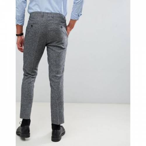 ファラー Farah Smart スキニー 鼠色 グレイ テクスチャー Farah Smart Thornville Skinny Cropped Trousers In Grey Texture メンズファッション ズボン パンツ ファッションブランド名 心安い ファッション パンツ Damienrice Com