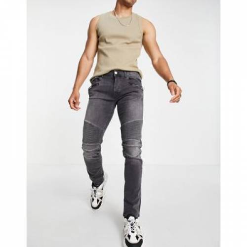 トゥルーレリジョン True Religion スキニー ジーンズ 涅色 黒 True Religion Biker Rocco Skinny Fit Jeans Black Pghintheround Com