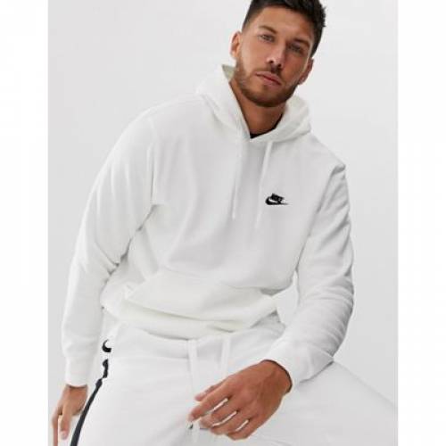 ナイキ Nike 球団 フーディー パーカー 白色 白み メンズ Nike Club Hoodie In White La Boticaria Com