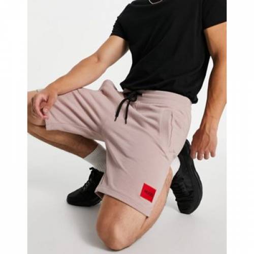 ヒューゴ Hugo ボックス ロゴ スウェット ショーツ ハーフパンツ ピンク メンズ Sweat Pink Hugo Diz212 Contrast Box Logo Shorts In Light Sgcc Bm
