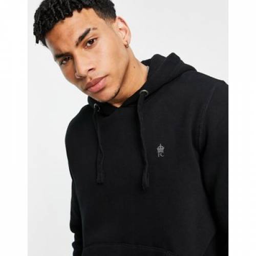 フレンチコネクション French Connection フーディー パーカー 黒色 ブラック メンズ French Connection Overhead Hoodie In Black Lojascarrossel Com Br
