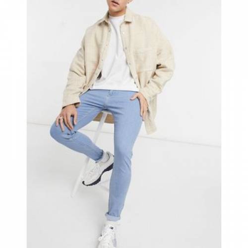 ベルシュカ Bershka スキニー ジーンズ ミッド 青色 ブルー メンズ Bershka Super Skinny Fit Jeans In Mid Blue Fitolab Com Br