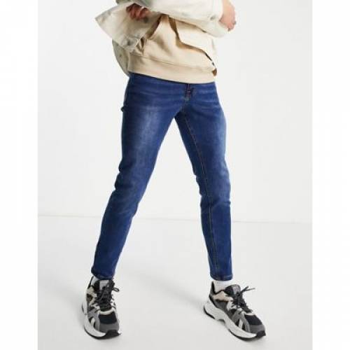 ニュールック New Look スキニー ジーンズ ミッド 青色 ブルー スキニージーンズ メンズ New Look In Mid Blue Liceochiloe Cl