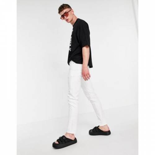 エイソス Asos Design スキニー ジーンズ 白色 ホワイト スキニージーンズ メンズ Asos Design In White Doorsinmotioninc Com