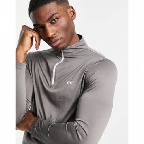 65 Off 送料無料 Klein Calvin カルバンクライン ゴルフ Marl In Tape With Sweater Newport Klein Calvin Silver Sleeve Golf メンズ ハーフジップ シルバー 銀色 スリーブ トレーナー ハーフ スウェット トレーナー